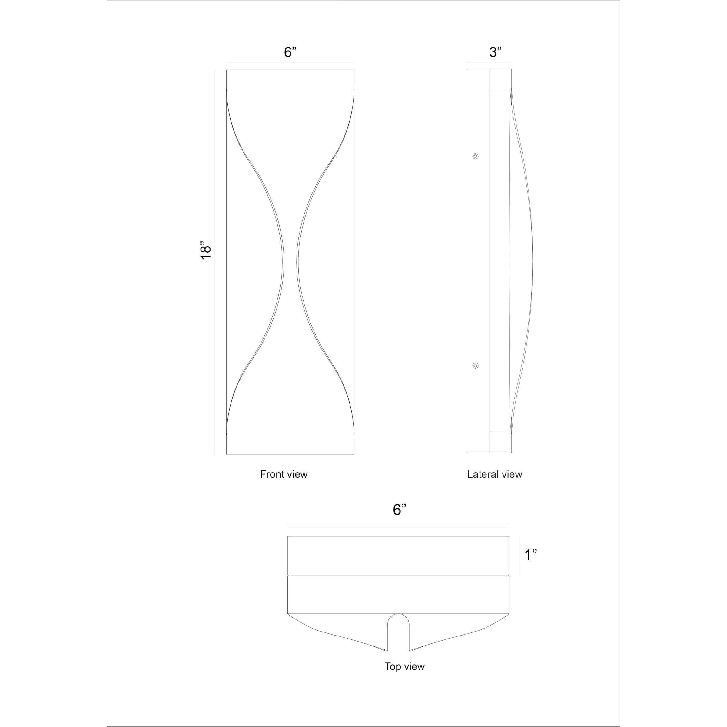 Shayla 1 Light 18 inch Gold and Black Outdoor Wall Sconce